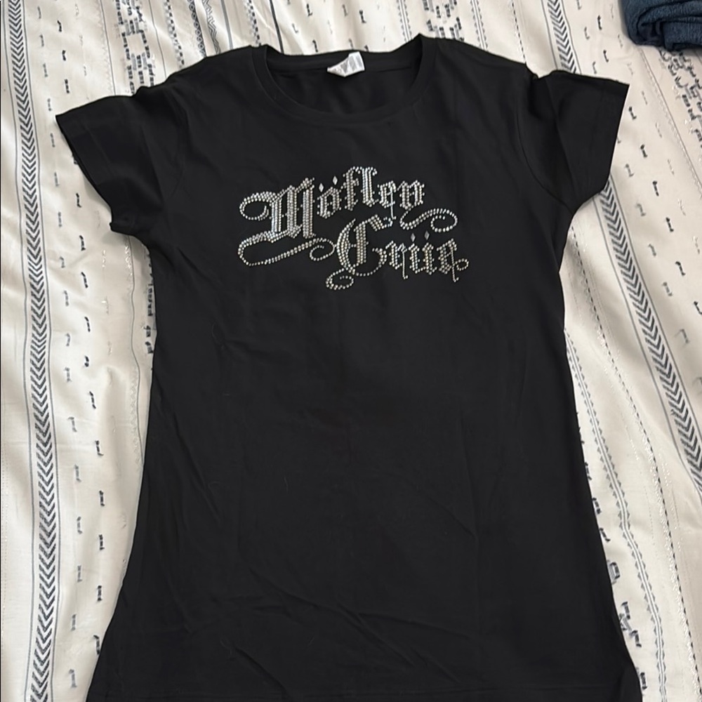 Motley Crue Black Graphic Women's Fitted T-Shirt